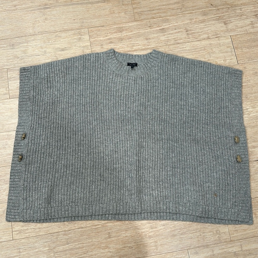 Armani jeans knit poncho